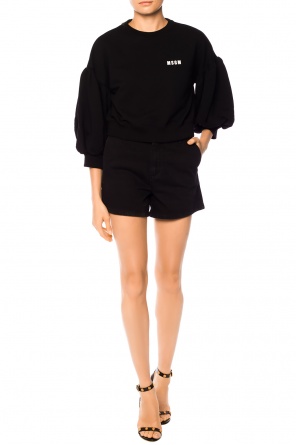 Denim shorts with logo, zdjęcie 2 Denim shorts with logo od MSGM